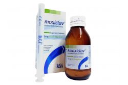 Amoxiclav Suspensión Pediátrica 125 mg/31.25 mg/5 mL Caja Con Frasco RX2