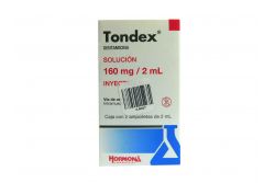 Tondex 160 mg  Solución Inyectable Caja Con 2 Ampolletas -RX2