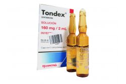 Tondex 160 mg  Solución Inyectable Caja Con 2 Ampolletas -RX2