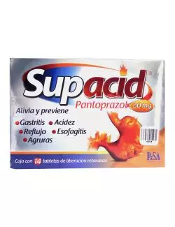 Supacid 20 mg 14 Tabletas De Liberación Retardada