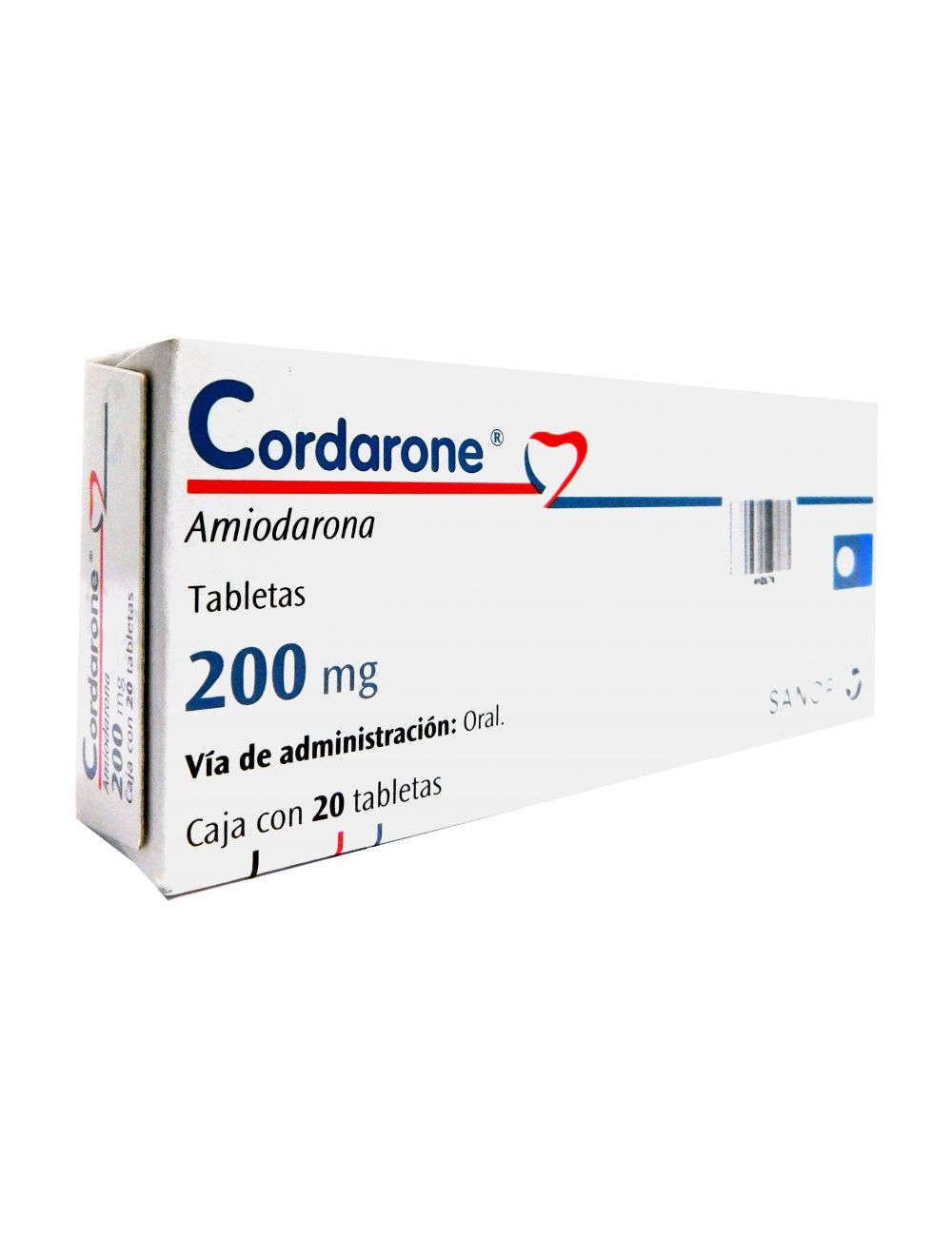 Cordarone 200 mg Caja Con 20 Tabletas