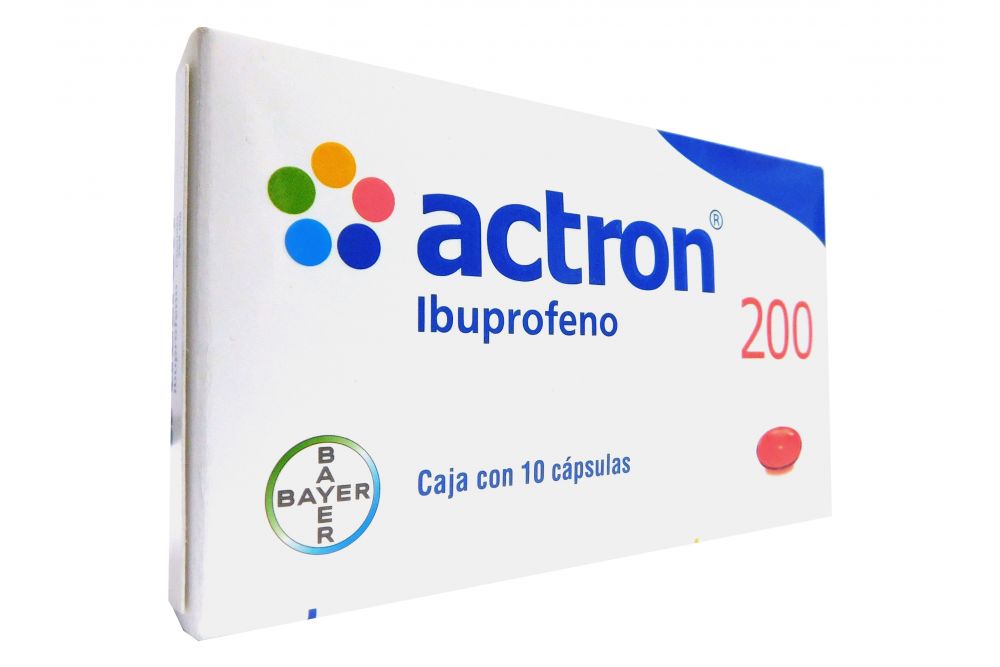 Actron 200 mg Caja Con 10 Cápsulas