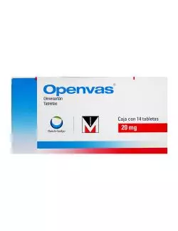 Openvas 20 mg Caja Con 14 Tabletas