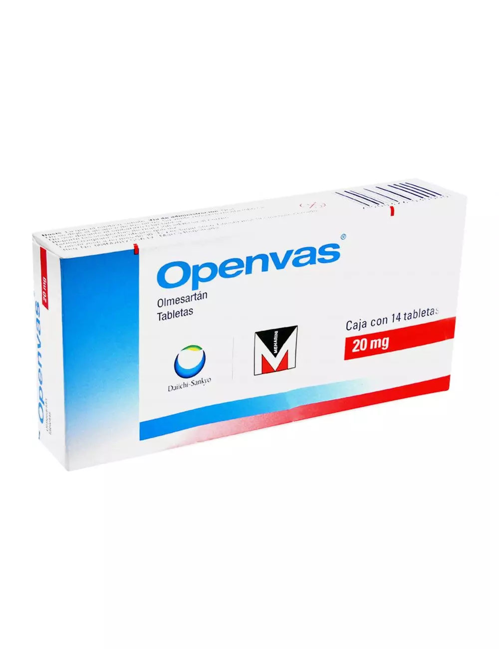 Openvas 20 mg Caja Con 14 Tabletas