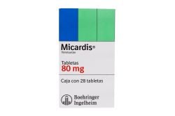 Micardis 80 mg Caja con 28 Tabletas