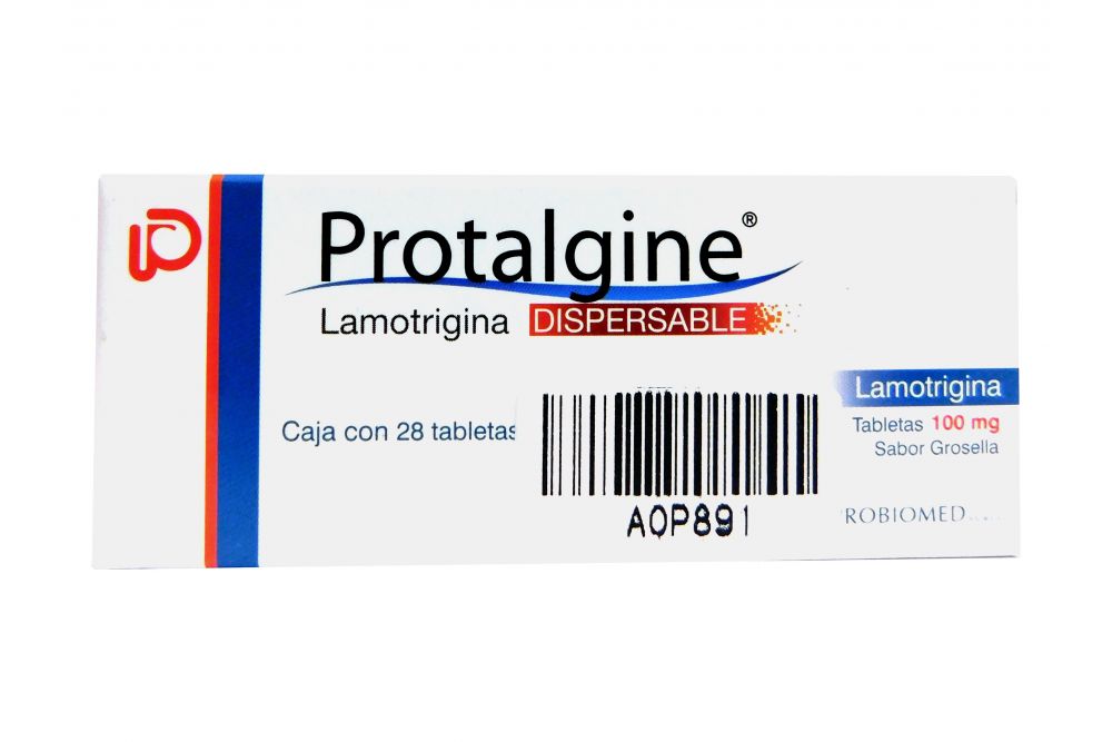 Protalgine 100 mg Sabor Grosella Caja Con 28 Tabletas