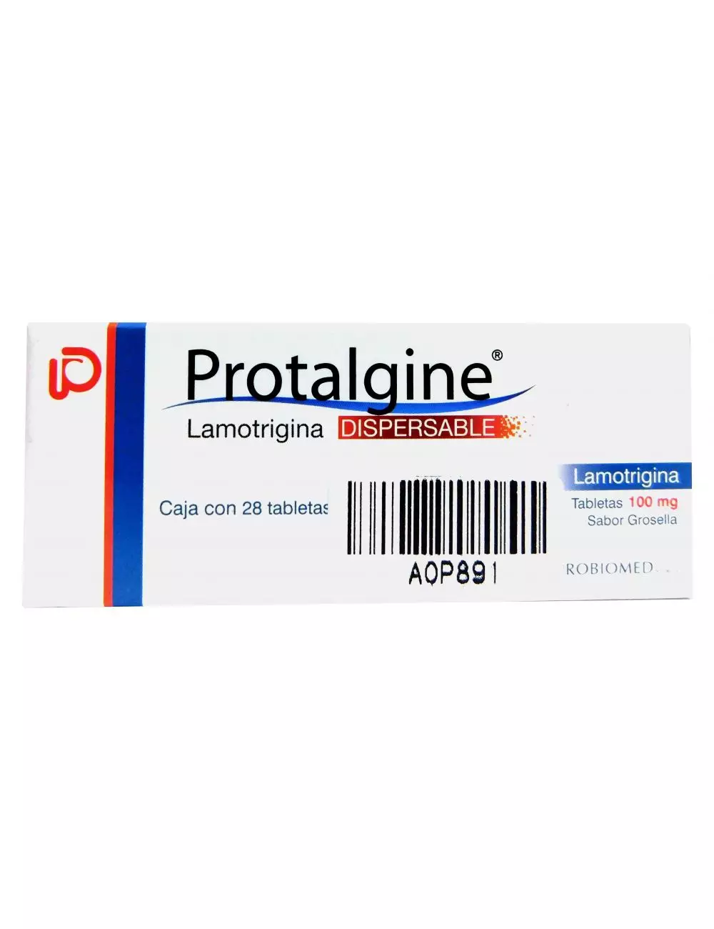 Protalgine 100 mg Sabor Grosella Caja Con 28 Tabletas