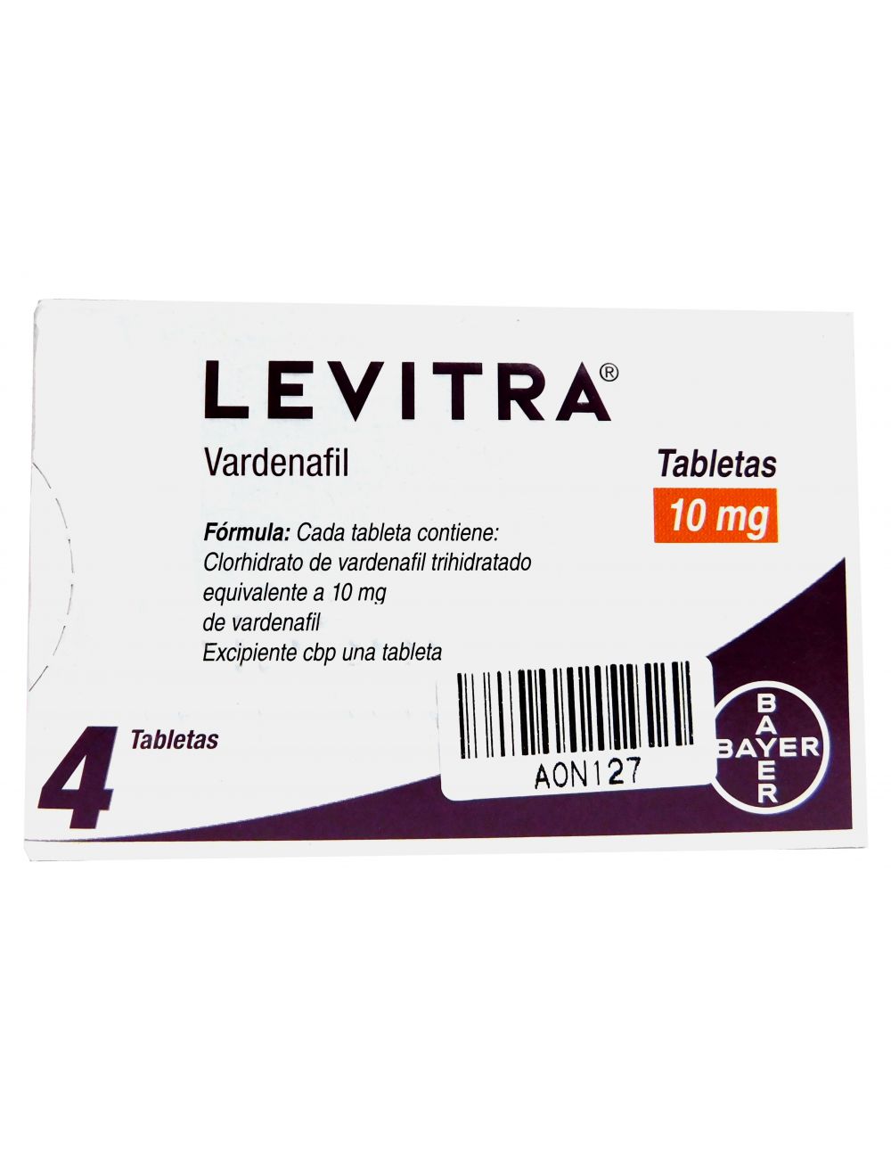 Levitra® 10mg (Vardenafil) - 4 Tabletas - Bayer