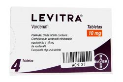Levitra 10 mg Caja Con 4 Tabletas