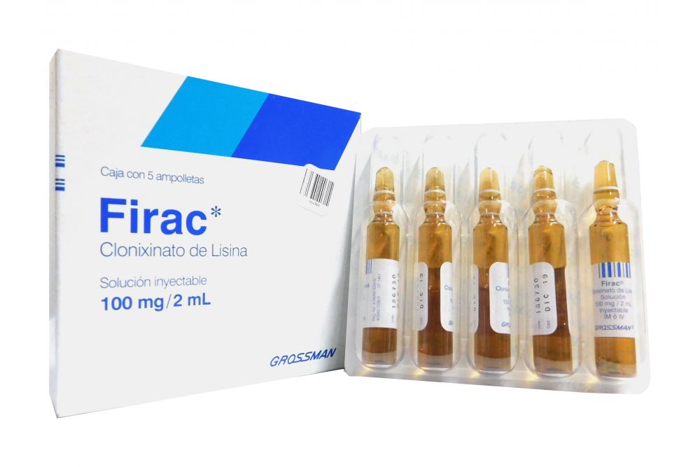 Firac 100 mg / 2 mL Caja con 5 Ampolletas