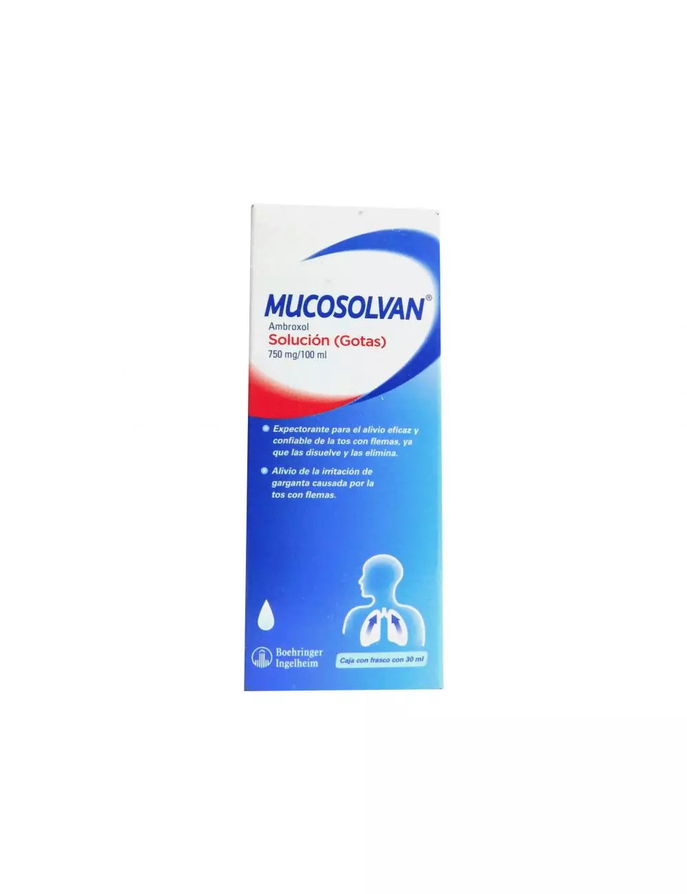 Mucosolvan Solución 750 mg Caja Con Frasco Con 30 mL