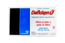 Dafloxen F 100 mg / 200 mg  Caja Con 5 Supositorios