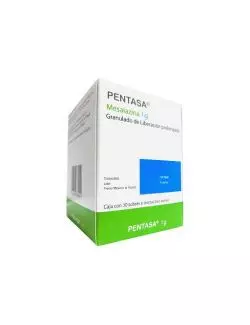 Pentasa® 1 g (Mesalazina) - Caja con 30 Sobres de Liberación Prolongada - Laboratorio Ferring
