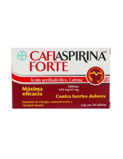 Cafiaspirina Forte 650 mg/65 mg 24 Tabletas