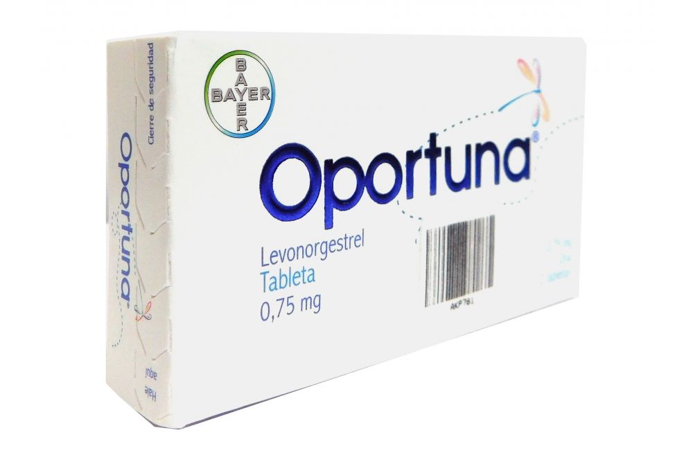 Oportuna 0.75 mg Caja Con 2 Tabletas