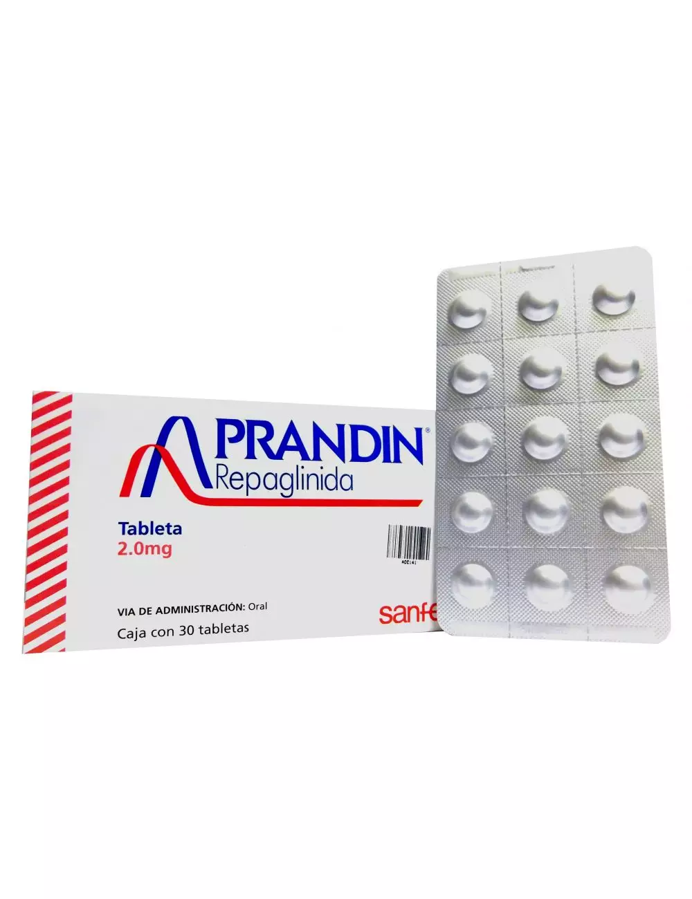 Prandin 2 mg Caja Con 30 Tabletas