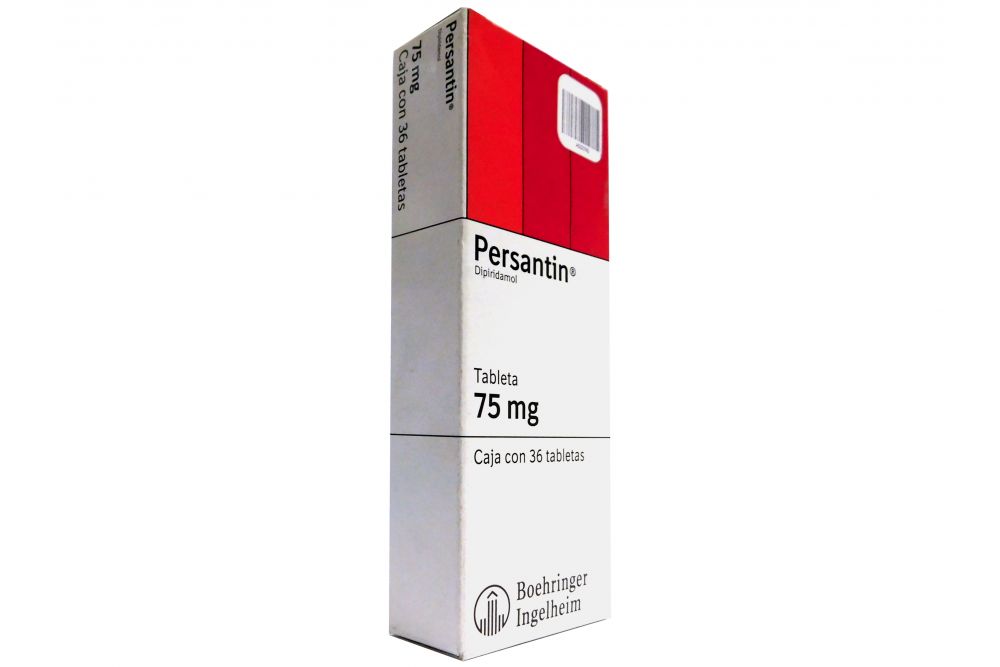 Persantin 75 mg Caja Con 36 Grageas - RX