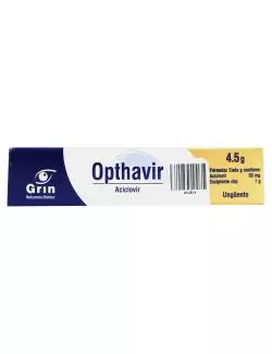 OPTHAVIR UNGÜENTO 30 MG CAJA CON TUBO 4.5 G