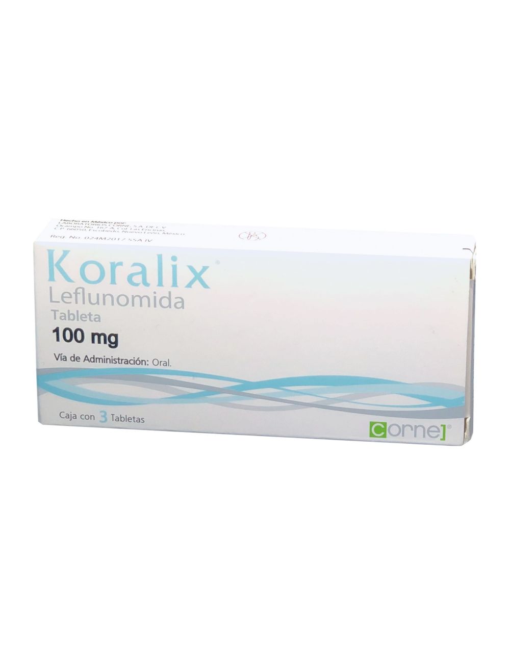 Koralix 100 mg Caja Con 3 tabletas Koralix 100 mg Caja Con 3 tabletas
