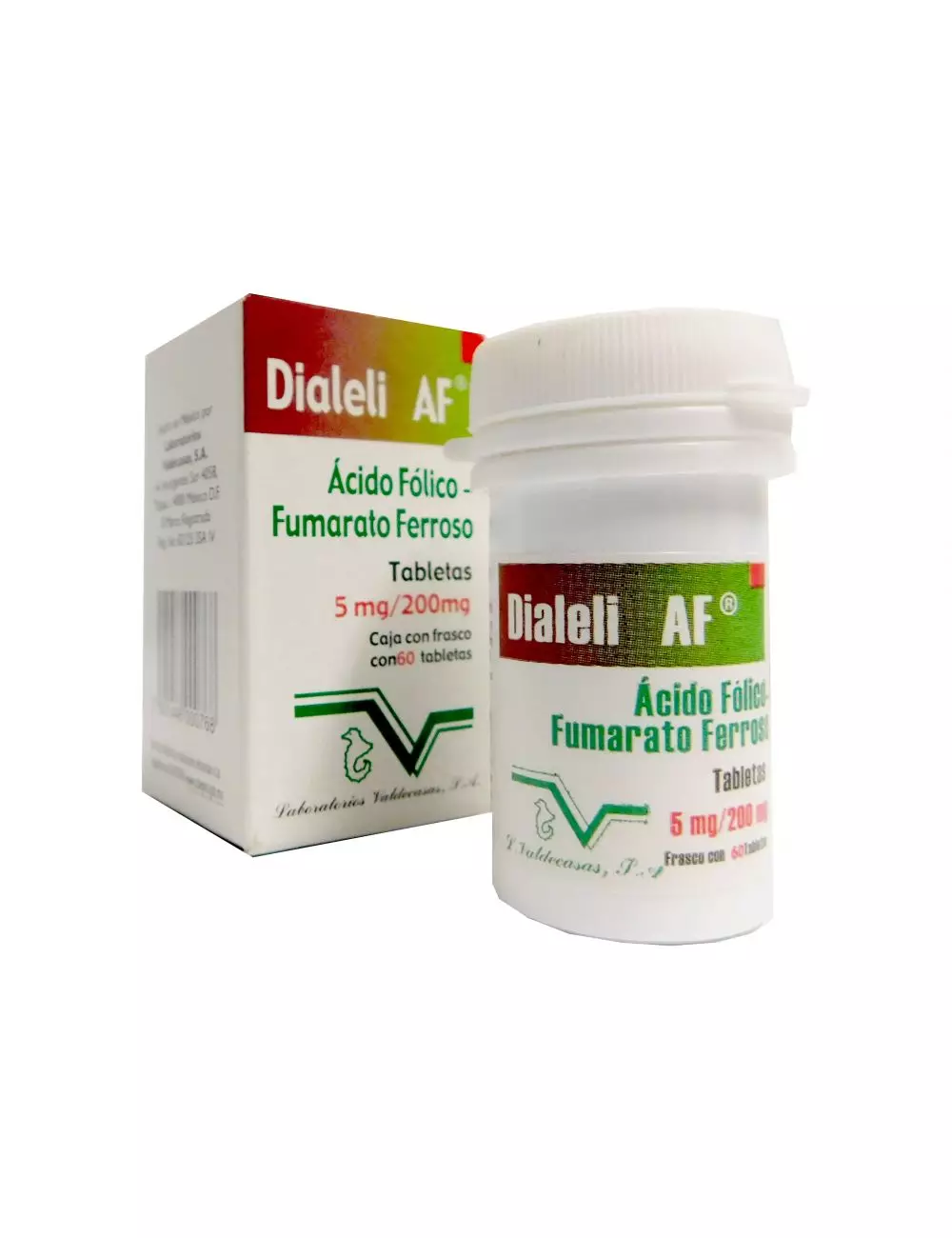 Dialeli AF 5 mg/200mg Caja Con Frasco Con 60 Tabletas