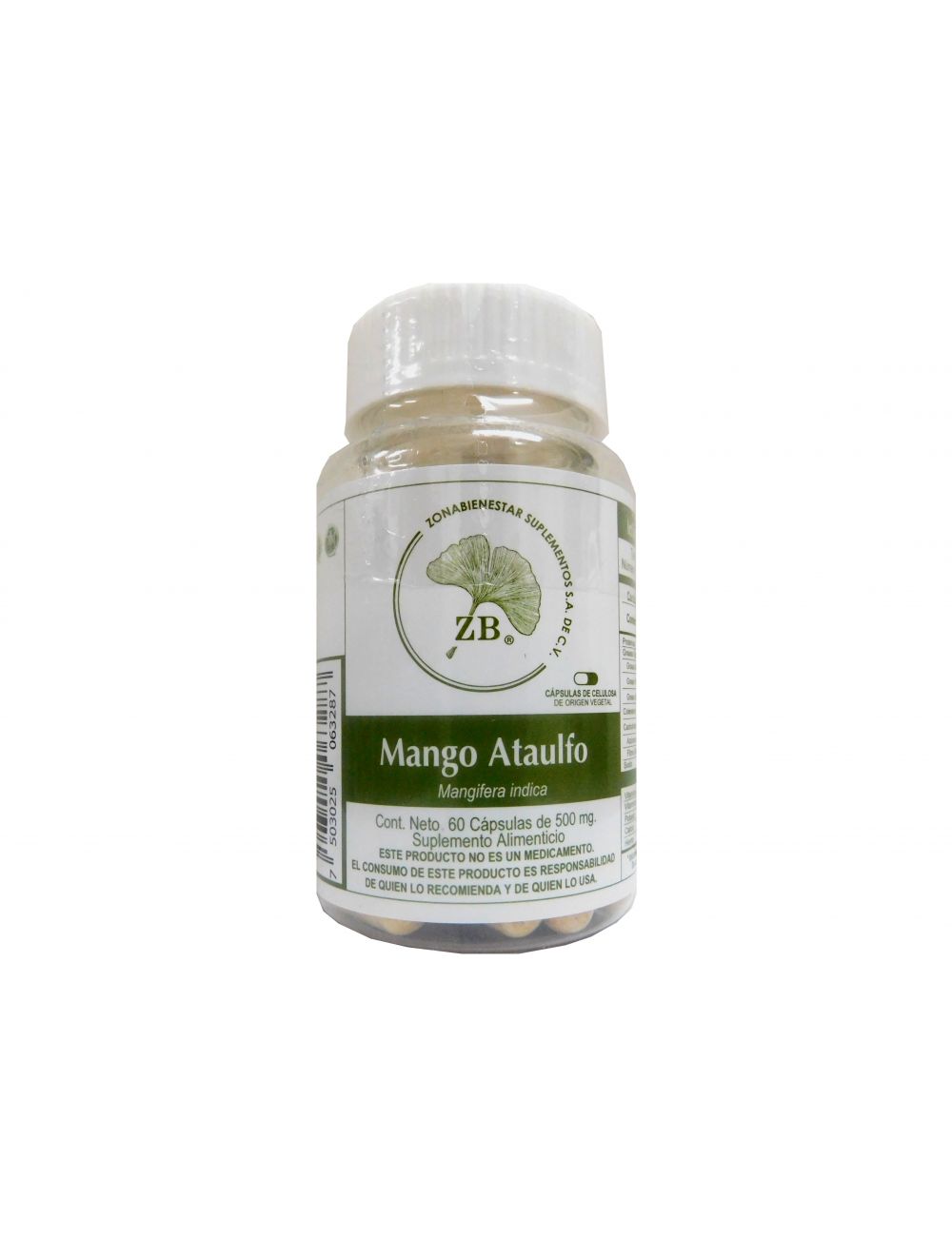 Mango Ataulfo Bote Con 60 Cápsulas De 500 mg