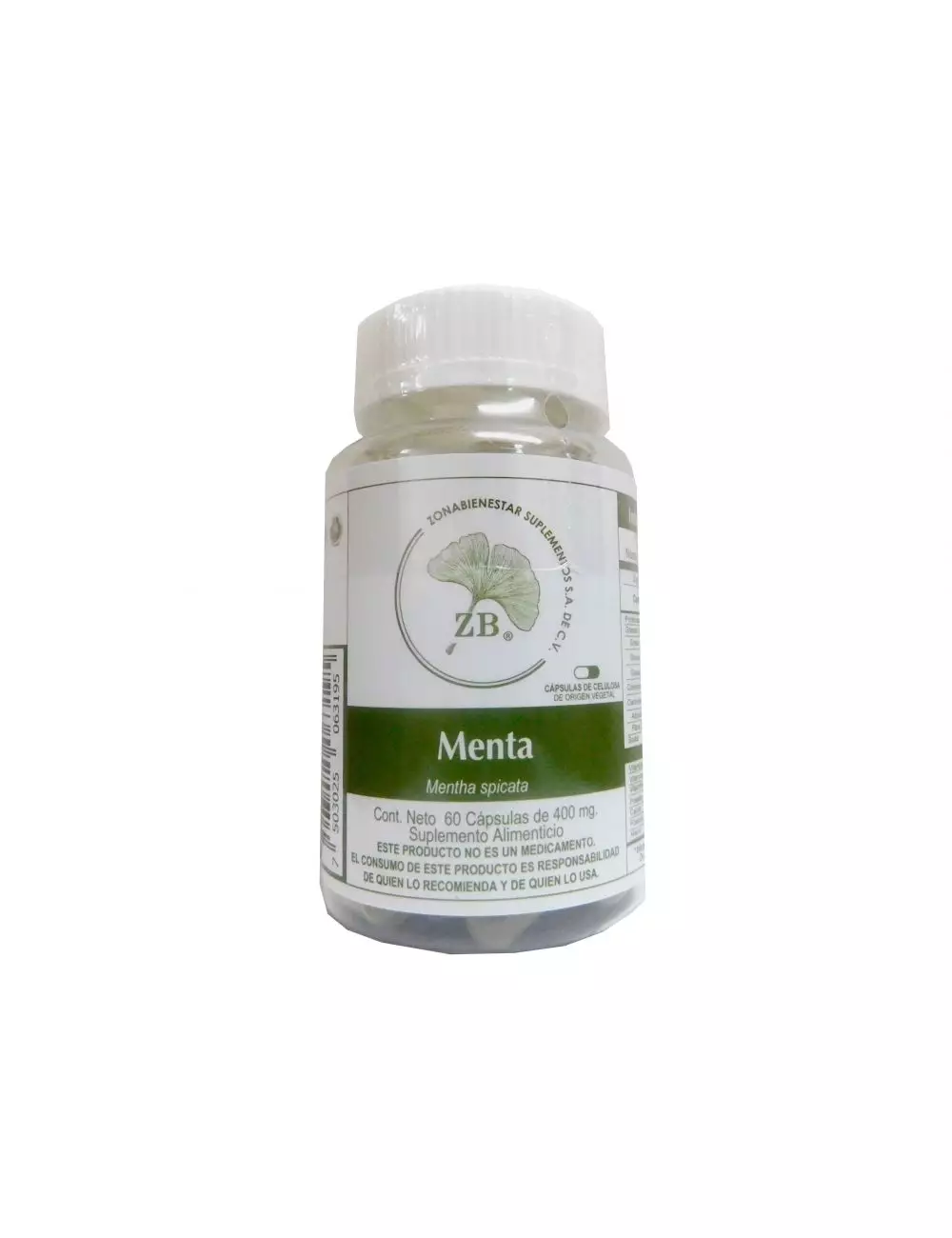 Menta Bote Con 60 Cápsulas De 500 mg