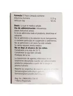 Albunate® 25% (Albúmina Humana) - Caja con 1 Frasco Ampolla de 50 ml - CSL Behring