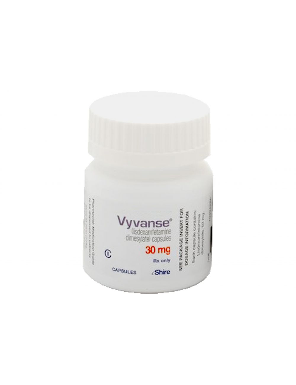 Vyvanse 30 mg Frasco Con 28 Cápsulas - RX1