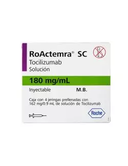 RoActemra® SC (Tocilizumab) 180mg/ml - Caja con 4 Jeringas Prellenadas - Roche - RX3