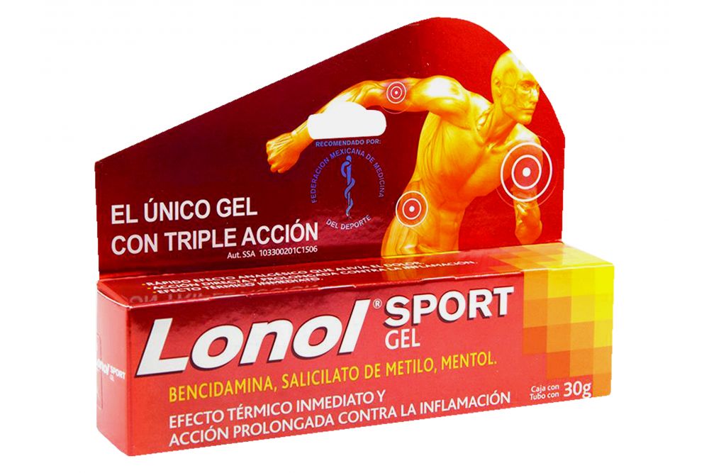 Lonol Sport Gel Caja Con Tubo Con 30g