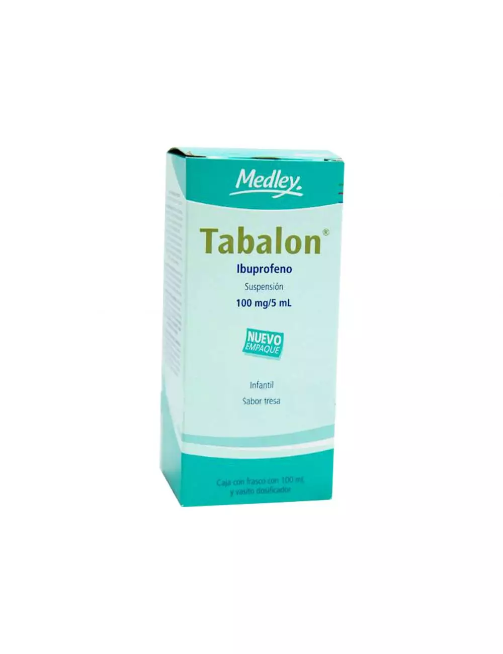 Tabalon Suspensión 100 mg/5 mL Frasco Con 100 mL Sabor Fresa