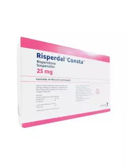 Risperdal Consta 25 mg Solución Inyectable Caja Con Frasco Ámpula - RX3