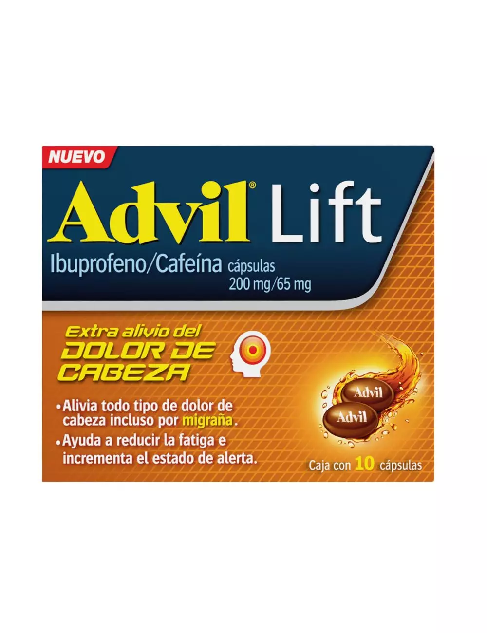 Advil Lift 200 mg/65 mg Caja Con 10 Cápsulas