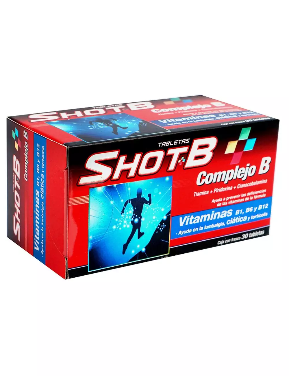 Shot B Caja Con Frasco Con 30 Tabletas