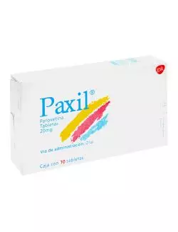 Paxil 20 mg Caja Con 10 Tabletas