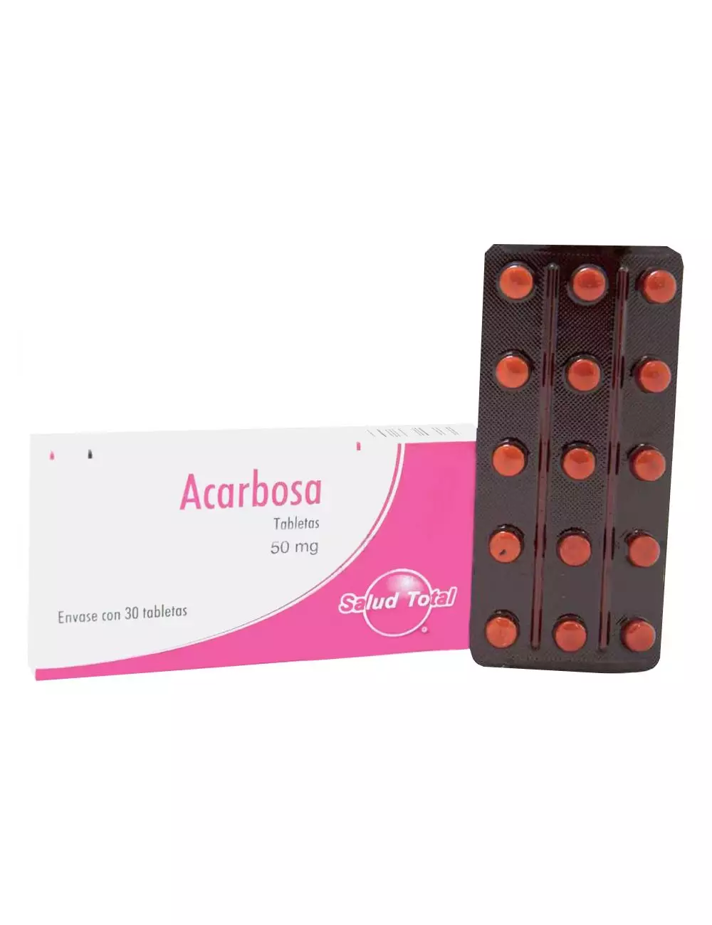 Acarbosa 50 mg Caja Con 30 Tabletas