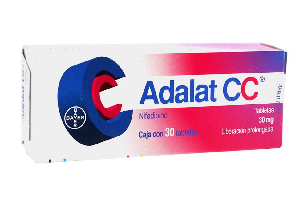 Adalat CC 30 mg Caja Con 30 Tabletas
