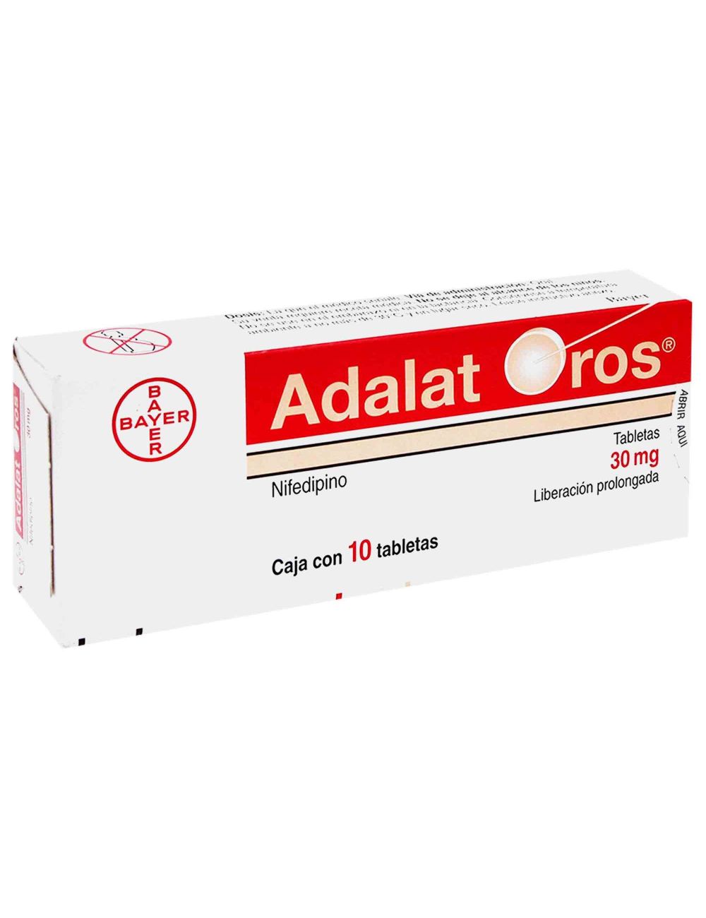 Adalat Oros 30 mg Caja Con 10 Tabletas