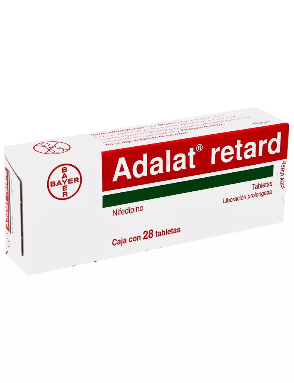 Adalat Retard 20 mg Caja Con 28 Tabletas