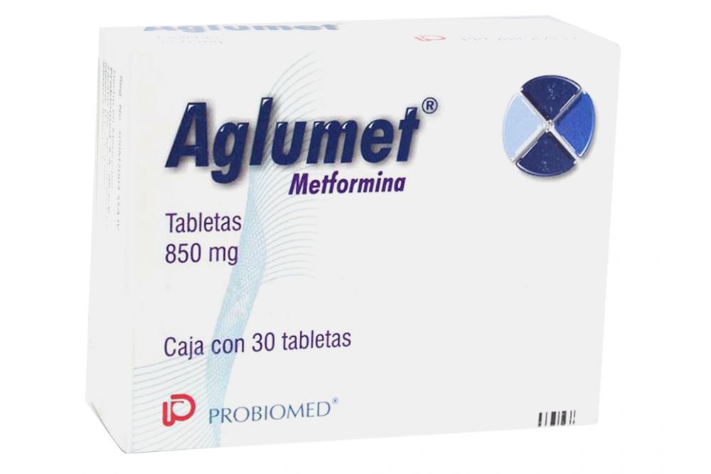 Aglumet 850 mg Caja Con 30 Tabletas