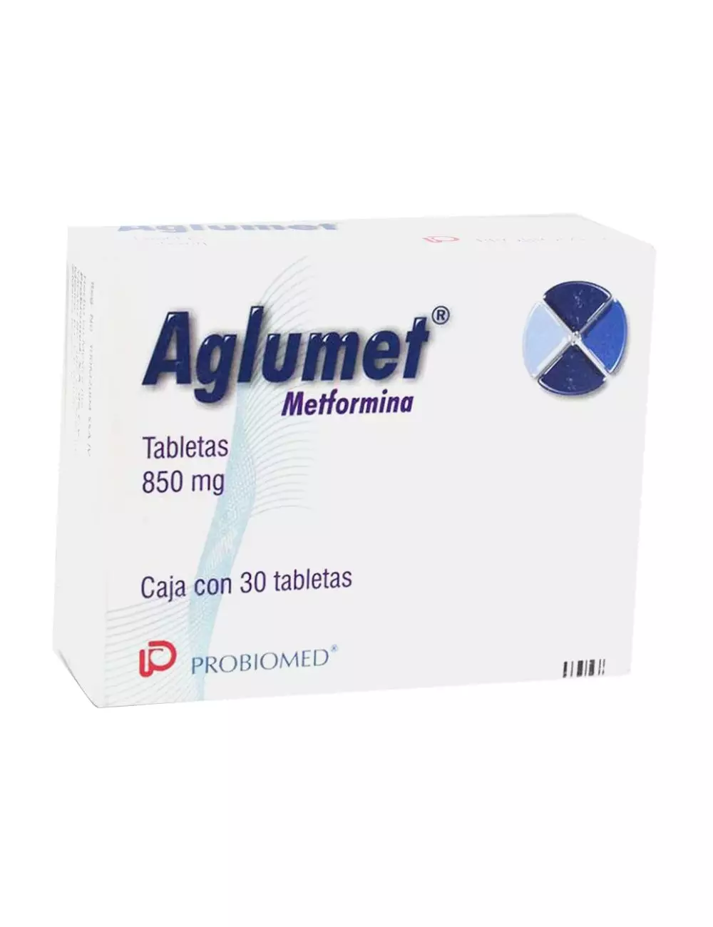 Aglumet 850 mg Caja Con 30 Tabletas