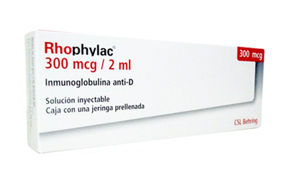 Rhophylac 300 mcg / 2 mL Caja Con 1 Jeringa Prellenada RX3