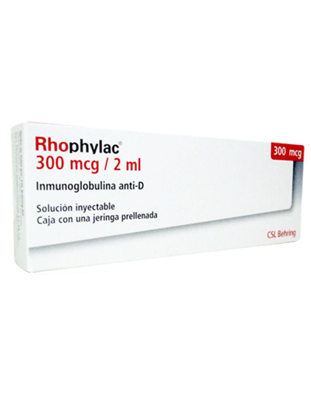 Rhophylac 300 mcg / 2 mL Caja Con 1 Jeringa Prellenada RX3