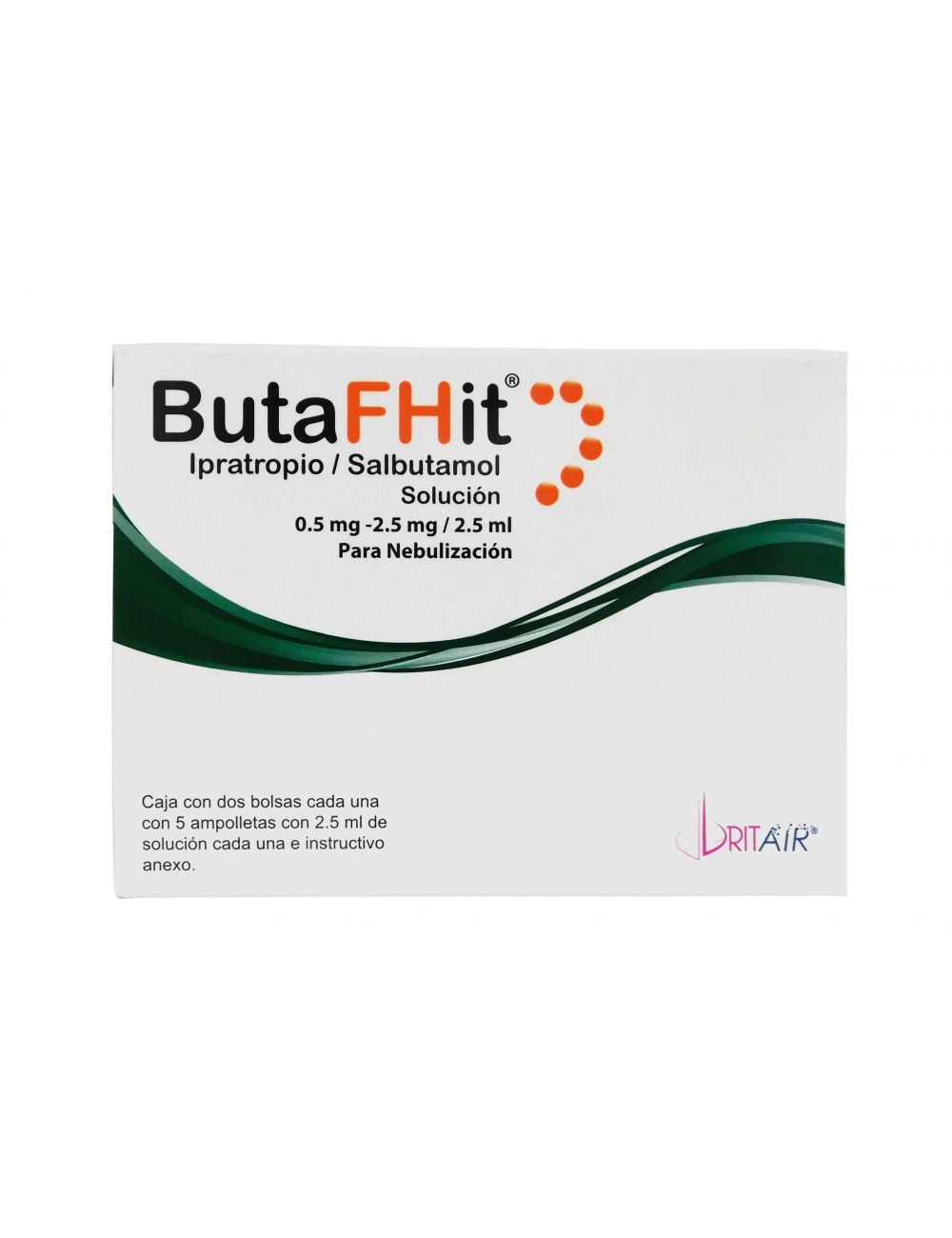 Butafhit 0.5 mg / 2.5 mg Caja Con 2 Bolsas Con 5 ampolletas C/U