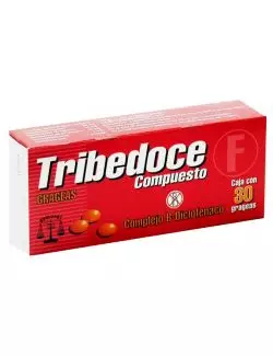 Tribedoce Compuesto 50 mg / 50 mg / 50 mg/ 1 mg Caja Con 30 Cápsulas