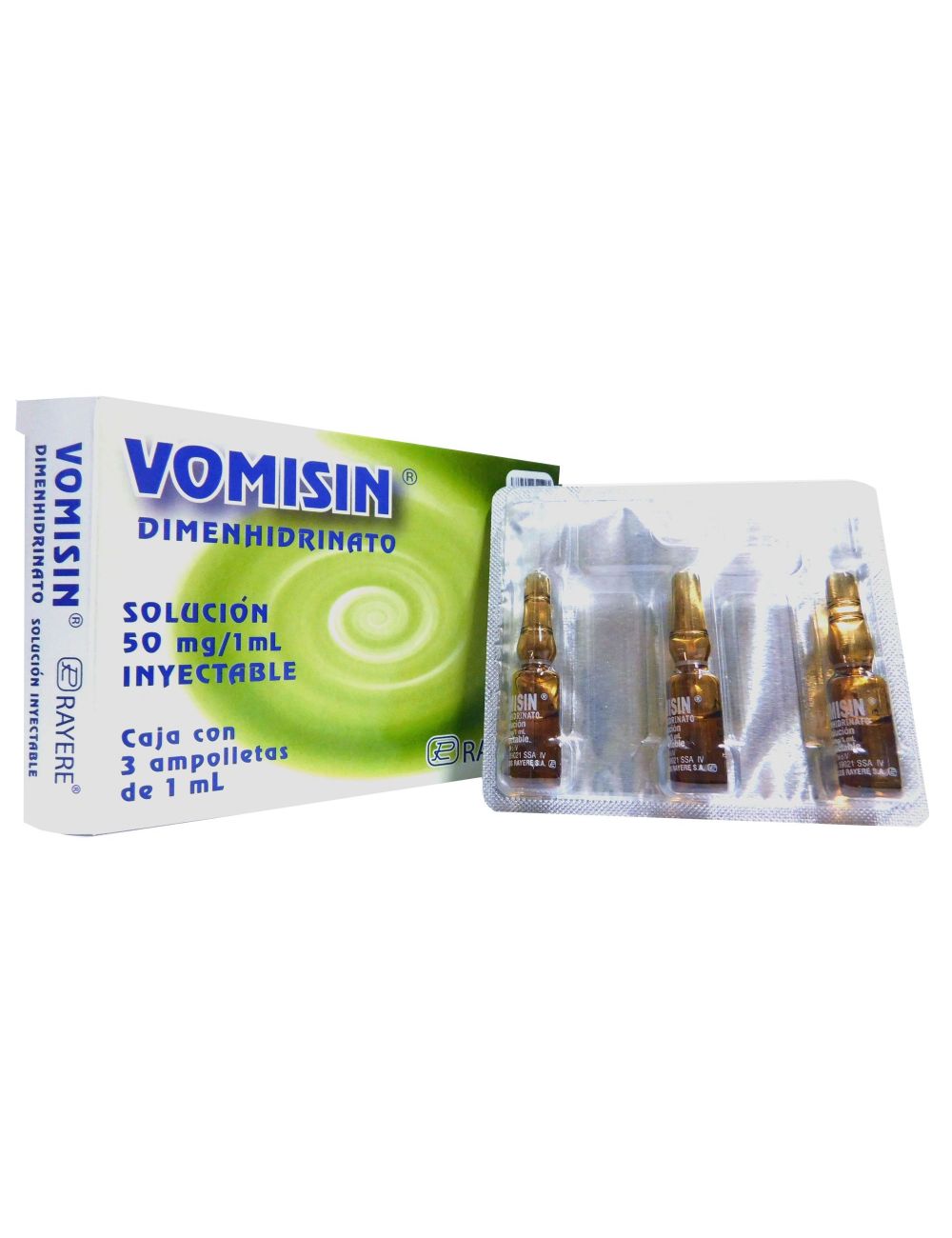 Vomisin 50 mg Solución Inyectable Caja Con 3 Ampolletas