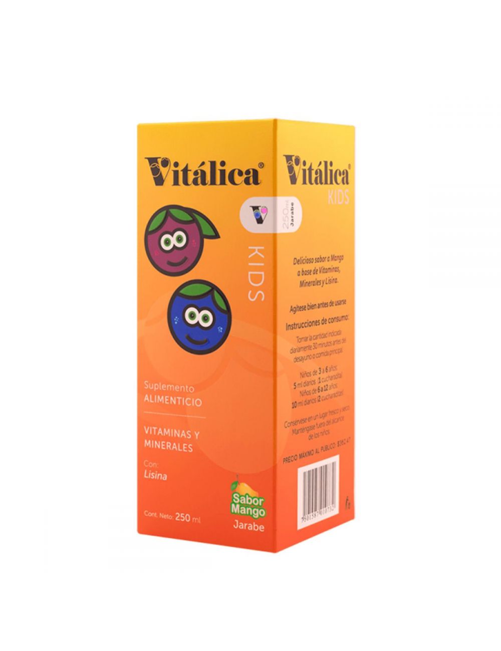 Vitalica Kids Jarabe Caja Con Frasco Con 250 mL