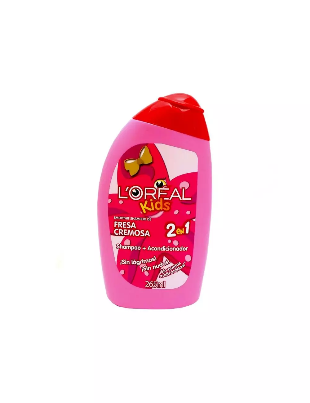 Shampoo Loreal Kids Smoothie De Fresa Cremosa 2 En 1 Frasco Con 265 mL