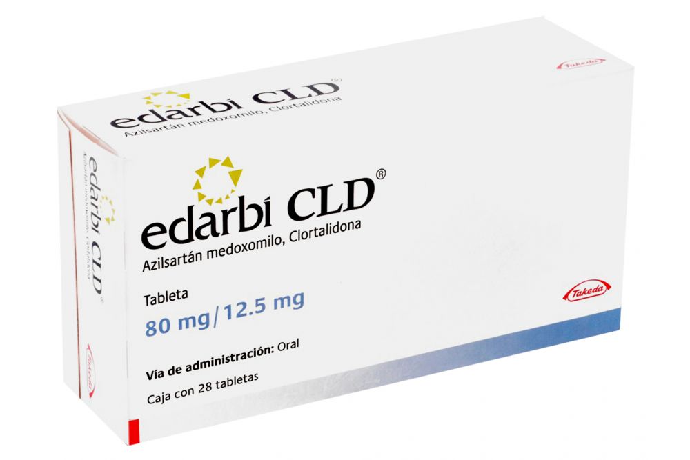 Edarbi CLD 80 mg / 12.5 mg Caja Con 28 Tabletas