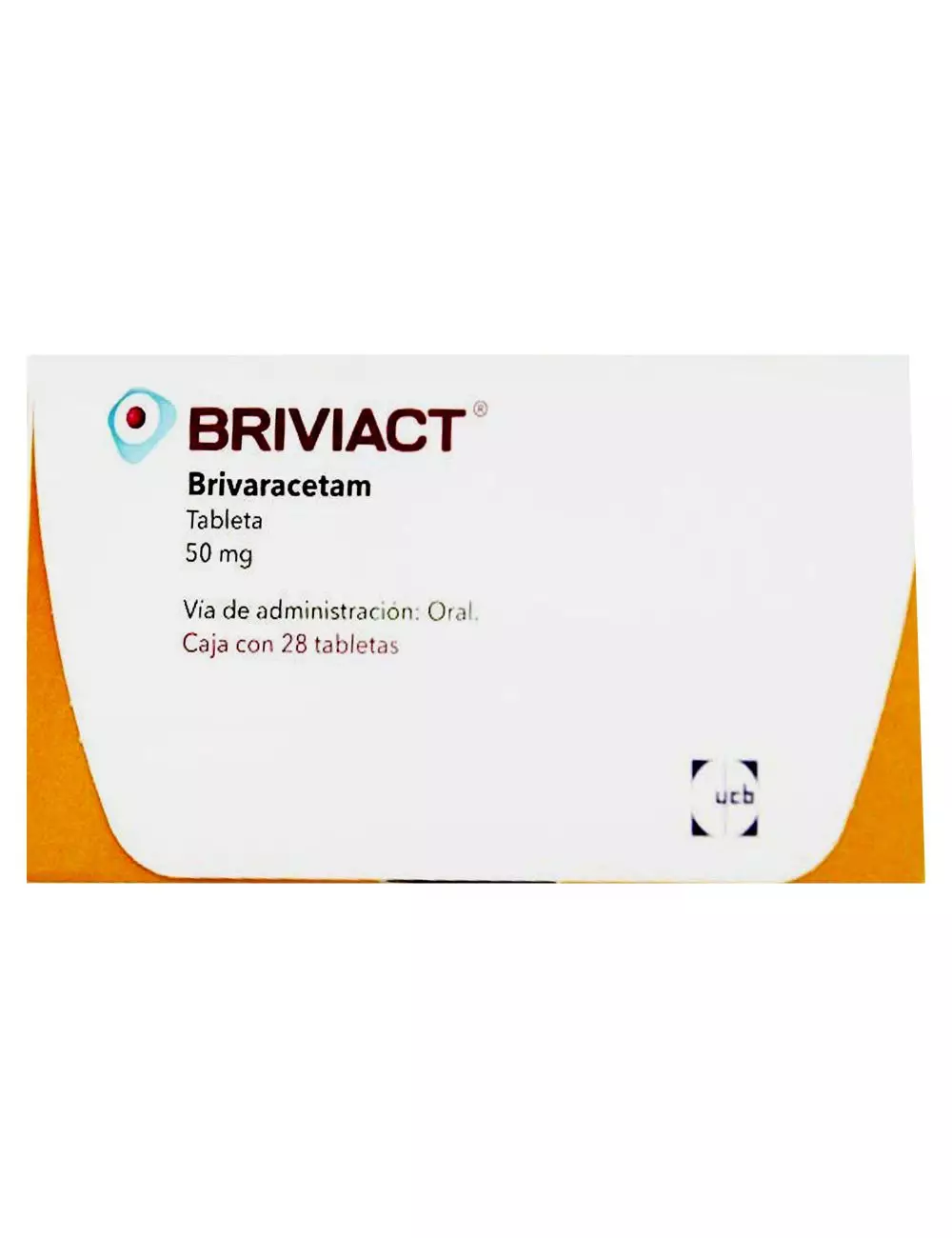 BRIVIACT® 50 mg (Brivaracetam) - 28 Tabletas - Ucb Pharma